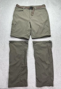 Outdoor Research Equinox Convert Pants Mens 32 Brown Zip Off Hiking Cargo Belted - Picture 1 of 19