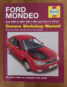 Haynes Workshop Manual • FORD MONDEO Mk3 2003-2007, hard cover, excellent cond. - Picture 1 of 3