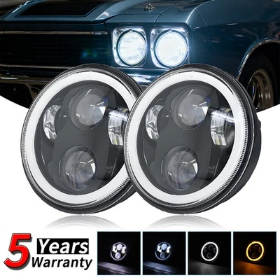 Faros LED de haz alto/bajo DRL para Chrysler Imperial 1958-1975 5,75" 5-3/4 pulgadas Foto 1 de 4