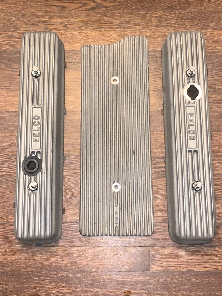 Cubiertas de válvula de aleación fundida EELCO Nailhead 401 425 Valley Pan  Foto 1 de 4