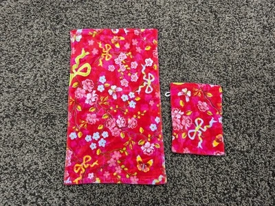 NEU Pip Studio Chinese Rose Rot Gästehandtuch 30x50 u. Waschlappen 16x22 Frottee - Bild 1 von 4