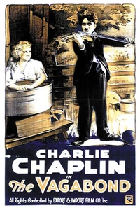 The Vagabond (1916) Charlie Chaplin movie poster print 2 - Foto 1 di 1