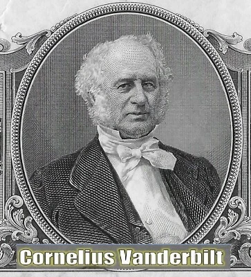AZIONE DEL  COMMODORO CORNELIUS VANDERBILT= IL BARONE DELLE FERROVIE USA - Immagine 1 di 4
