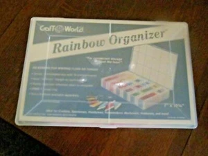 * Embroidery Floss Embroidery Thread with RAINBOW Organizer Storage Box - Picture 1 of 3