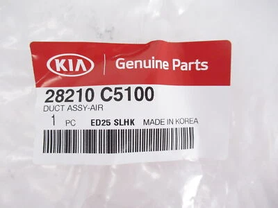 Tubo de conducto de admisión de filtro de aire original OEM Kia 28210 C5100 2016-2020 Sorento Foto 1 de 4