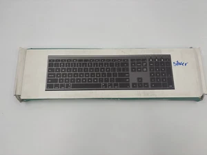 New Open Box Jelly Comb Keyboard Space Silver & White Rechargeable Free Shipp - Picture 1 of 4