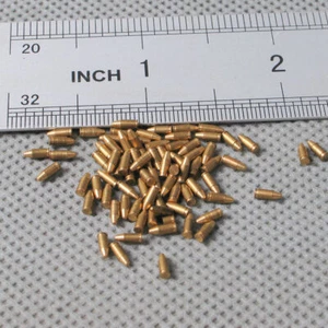 BR MP40 Bullet Model 5pcs 1/6 Golden Color Pistol Bullet Weapon Accessory Props - Imagen 1 de 4