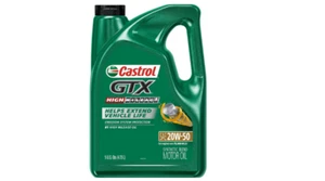 High Mileage Motor Oil 20W-50 Synthetic Vehicle Life Extend Castrol GTX 5 Quart - Picture 1 of 8