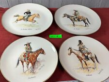 Fredrick Remmington 1981 Numbered Limited Edition Western Plates - Lot of 4