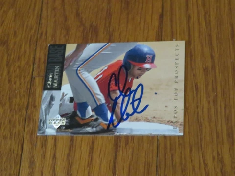 Chris Martin Autographed Hand Signed Card Montreal Expos Upper Deck Cover