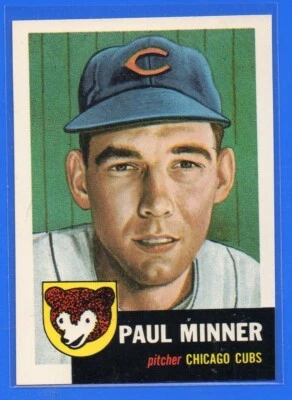 1991 Topps Archives 1953 Reprints #92 Paul Minner Chicago Cubs - Image 1 of 2