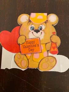 Vintage Valentine Card, Little Brown Bear - Picture 1 of 1