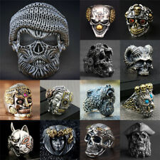 New Finger Jewelry Rock Hip Hop Indian Biker Gothic Skull Vintage Rings Punk