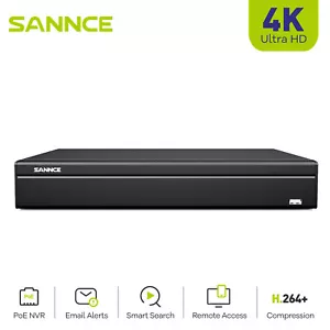 SANNCE 4K 16CH POE NVR Home Security IP Camera System Surveillance CCTV Network - Picture 1 of 16