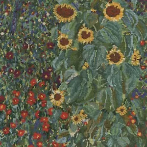 DMC Gustav Klimmt Point de Croix Kit - Ferme Jardin Avec Tournesol - Bild 1 von 1
