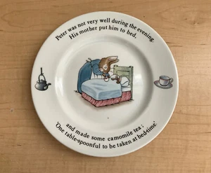 Wedgwood Etruria Peter Rabbit 7" Collectible Plate Beatrix Potter Design England - Picture 1 of 2