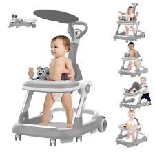 Baby Walker, 5-and-1 Baby Walkers with Wheels, 2-Height Toddler Walker Push w...