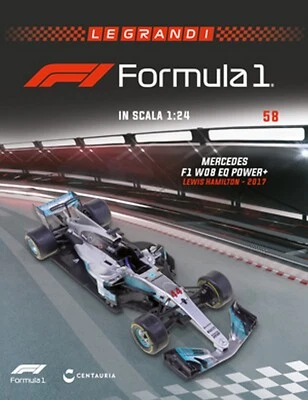 NEW 1:24 F1 MERCEDES AMG F1 W08 - Lewis Hamilton 2017 ALTAYA +Mag. no Minichamps - Immagine 1 di 2