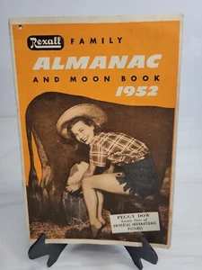 Vintage-1952 Rexall Family Almanac and Moon Book with Peggy Dow - Picture 1 of 5
