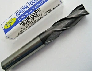 8mm CARBIDE END MILL SLOT DRILL TiALN COATED 3 FLUTED EUROPA TOOL 3043230800 C9 - Picture 1 of 7
