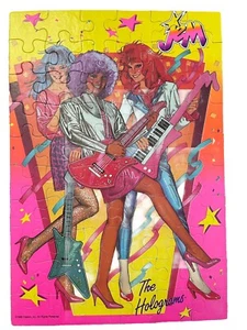 Jem and The Holograms Group Puzzle Vintage 1986 Complete Box Damage Rare - Foto 1 di 9