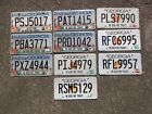 Bulk Lot of 10 Georgia License Plate Plates Peach State GA - Lot RFL 9957