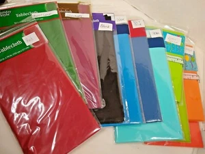 Plastic Party Table Cloths  Choice Size and color  New - Picture 1 of 6
