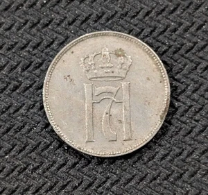 Noruega 1922 10 minerales Haakon VII KM#378 - Imagen 1 de 2