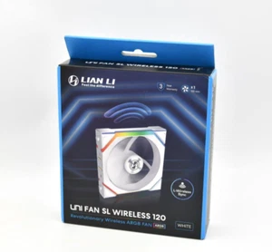 Lian Li UNI FAN SL Wireless 120mm ARGB White1-Pack Fan 12SL1W1W - Afbeelding 1 van 3
