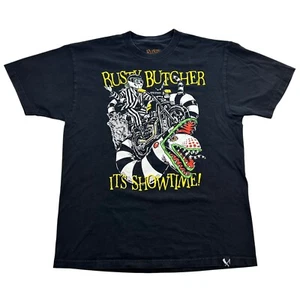 Rusty Butcher Halloween Limited Edition Graphic T Shirt Size XL Horror Biker Y2K - Picture 1 of 7