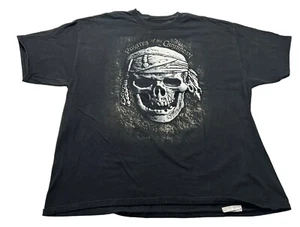 Disney Parks Pirates Of The Caribbean Skull Black T-shirt Adult Unisex 2XL XXL - Picture 1 of 5