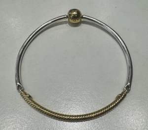 Pandora Silver And Gold Plated Bracelet - Picture 1 of 8