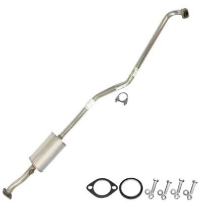 Stainless Steel Resonator Pipe with Bolts fits:1995-97 Toyota Corolla Geo Prizm - Image 1 of 4