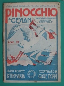 PINOCCHIO a CEYLAN, ill. di Giove TOPPI - NERBINI anni '20 - INFANZIA - Foto 1 di 2