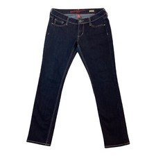 Arizona Jean Co. Skinny Jeans Womens 5 Short Blue Low Rise Cotton Blend Stretch
