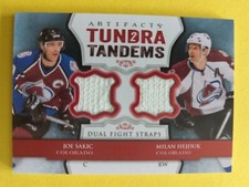 2013-14 Upper Deck Artifacts Tundra Tandems Red Joe Sakic  Hejduk #TT-SH /12
