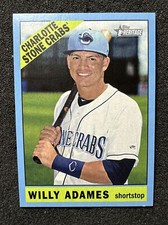 WILLY ADAMES #136 2015 Topps Heritage Minor League Blue Border Rookie/Prospect