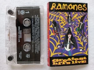 Ramones cassette tape Greatest Hits Live Punk Rock Tested Radioactive RARE 1996 - Picture 1 of 11