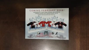 2005-06 Upper Deck McDonald's Team Canada Mini Jersey Ad - Picture 1 of 2