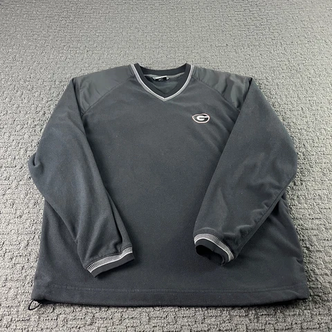 Georgia Bulldogs Nike Golf Sweatshirt Mens Medium Black Therma-Fit Fleece NCAA Cover