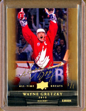 2012 Upper Deck All-Time Greats Gold #71 Wayne GRETZKY Auto 1/1 - Team Canada