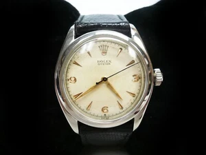 Vintage 1953 Rolex Oyster Ref 6022 34mm SS Strap Wristwatch - Picture 1 of 7