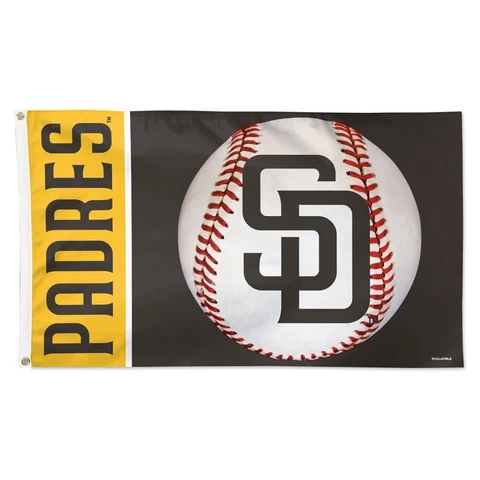 SAN DIEGO PADRES BASEBALL LOGO 3'X5' DELUXE FLAG NEW WINCRAFT 👀 Cover