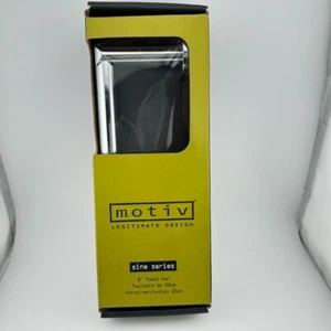 Motiv Sine Series 2605/PC Polished Chrome 8" Towel Bar - NEW - Picture 1 of 7