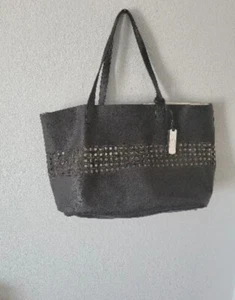 Ralph Lauren Leighton Shopper Tote with Matching Wristlet Black - Picture 1 of 15