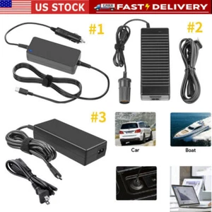 Car Laptop Charger 90W Watt USB Type C USB-C Power Adapter Travel Office US Plug - Picture 1 of 21