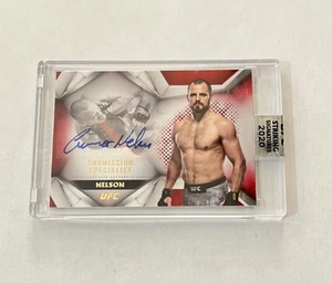 2020 Topps UFC Striking Gunnar Nelson Submission Specialist Auto 8/8 - Picture 1 of 4
