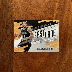 Deron Williams Autographed 2014-15 NBA Hoops Fast Lane Signed Card #8 - Nets - Picture 1 of 2