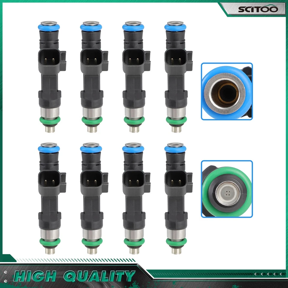 Inyectores de combustible 8 piezas para Buick Lucerne Cadillac STS SRX DTS XLR 4,6 L 12577869 Foto 1 de 4