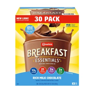Carnation Breakfast Essentials Chocolate Drink Mix 30 ct - Nutritious - Bild 1 von 4
